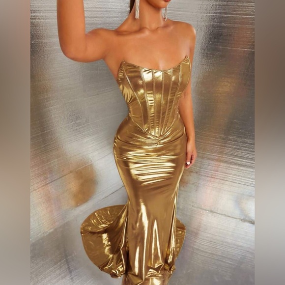 SHEIN Metallic Dress - Picture 2 of 3